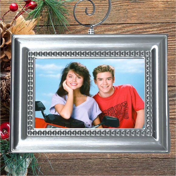 Saved By The Bell Zack & Kelly Retro Nostalgic Christmas Tree Ornament - Picture 1 of 3